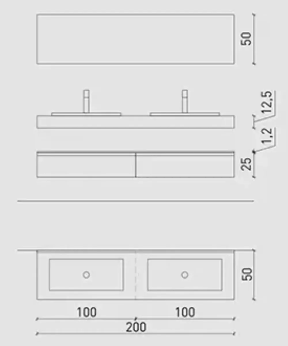 Hot Mobile bagno Composizione gola 10 in OFFERTA OUTLET Mobili Bagno Sospeso