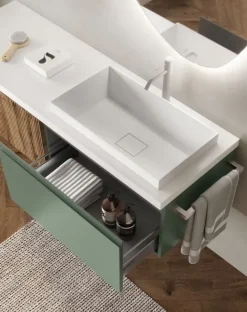 Artigianale Mobile bagno Canneto 140 IN OFFERTA OUTLET- Mobili Bagno Sospeso