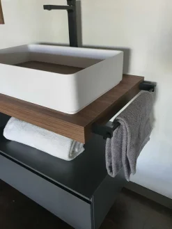 Baxar Mobile bagno Surf grigio fumè IN OFFERTA OUTLET- Mobili Bagno Sospeso