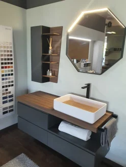 Baxar Mobile bagno Surf grigio fumè IN OFFERTA OUTLET- Mobili Bagno Sospeso