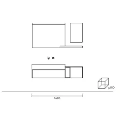 Cerasa Mobile bagno Bianca 18 SCONTATO a PREZZI OUTLET- Mobili Bagno Sospeso