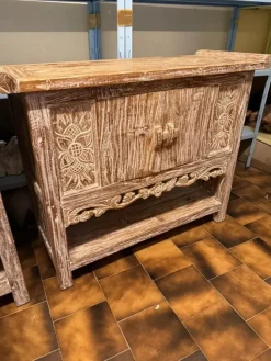 Mobile bagno design Mobile consolle bagno teak decapato di in OFFERTA OUTLET - 33%^Outlet Etnico Sale