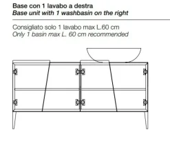 Discount Mobile bagno Zero 160bagno  in OFFERTA OUTLET Mobili Bagno A Terra