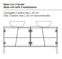Discount Mobile bagno Zero 160bagno  in OFFERTA OUTLET Mobili Bagno A Terra