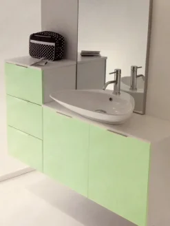 Best Mobile bagno Idrobath verde SCONTATO a PREZZI OUTLET Mobili Bagno Sospeso