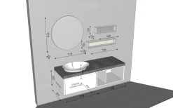 Mobile bagno in laccato opaco modello Tenderlak next 01 di a prezzo scontato^Mastella Clearance