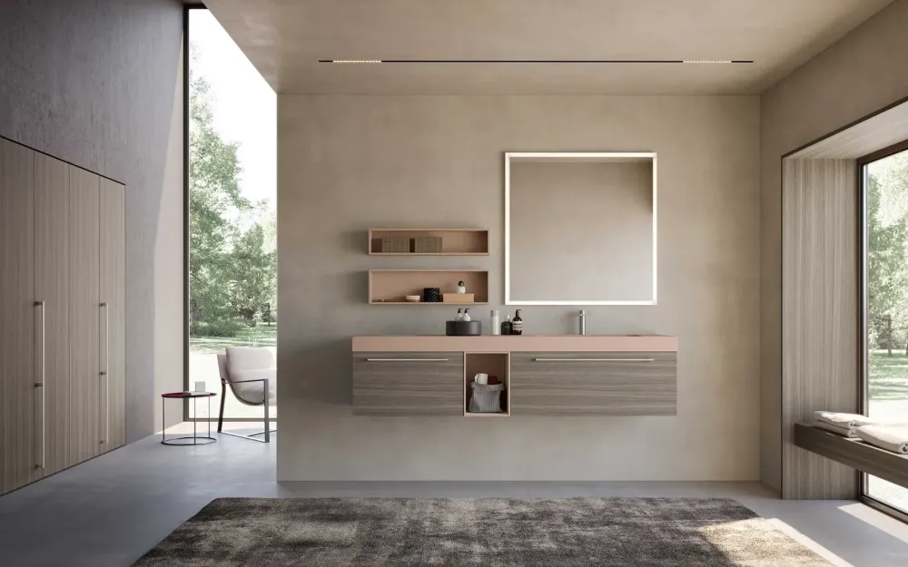 Baxar Mobile bagno M system 034 SCONTATO a PREZZI OUTLET- Mobili Bagno Sospeso