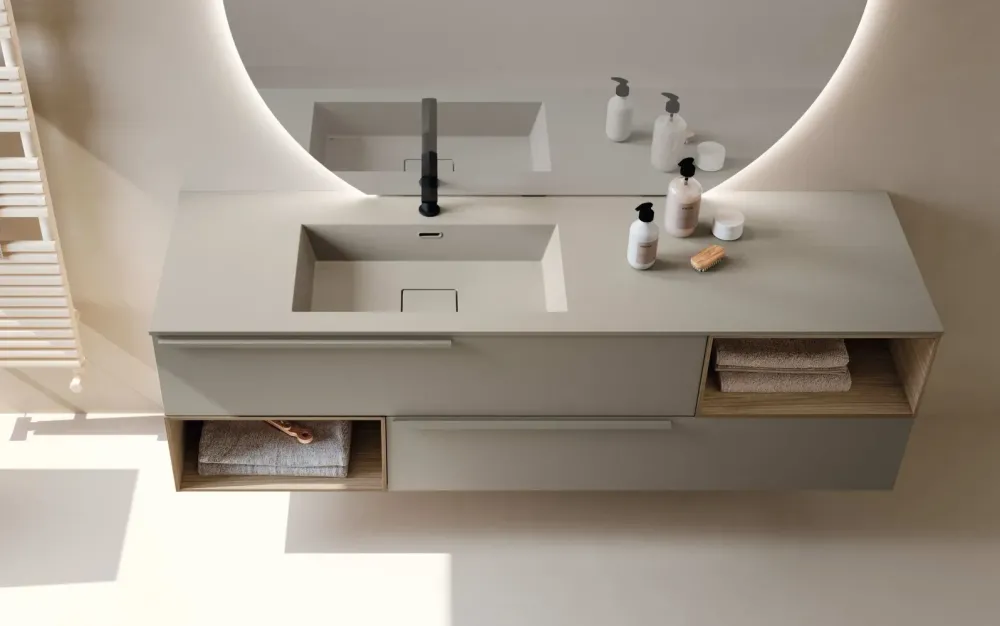 Baxar Mobile bagno M1 system 041 SCONTATO a PREZZI OUTLET- Mobili Bagno Sospeso