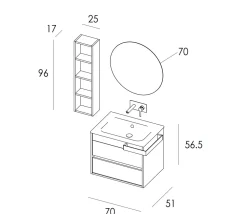 Mobile bagno Duetto 03 IN OFFERTA OUTLET^Mastella New