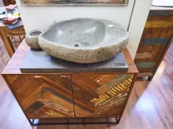 Collezione esclusiva Mobile bagno Mobile bagno industrial colorato in offerta Nuovi mondi cucine SCONTATO a PREZZI OUTLET- Mobili Bagno A Terra