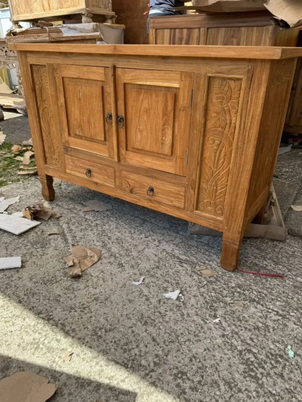 Discount Mobile bagno Mobile credenza bagno teak SCONTATO a PREZZI OUTLET Mobili Bagno A Terra