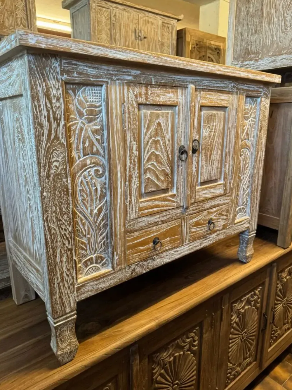 Discount Mobile bagno Mobile credenza bagno teak SCONTATO a PREZZI OUTLET Mobili Bagno A Terra