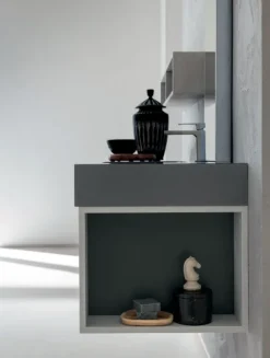 Mobile bagno moderno Corian 156 di in OFFERTA OUTLET - 26%^Artigianale Sale