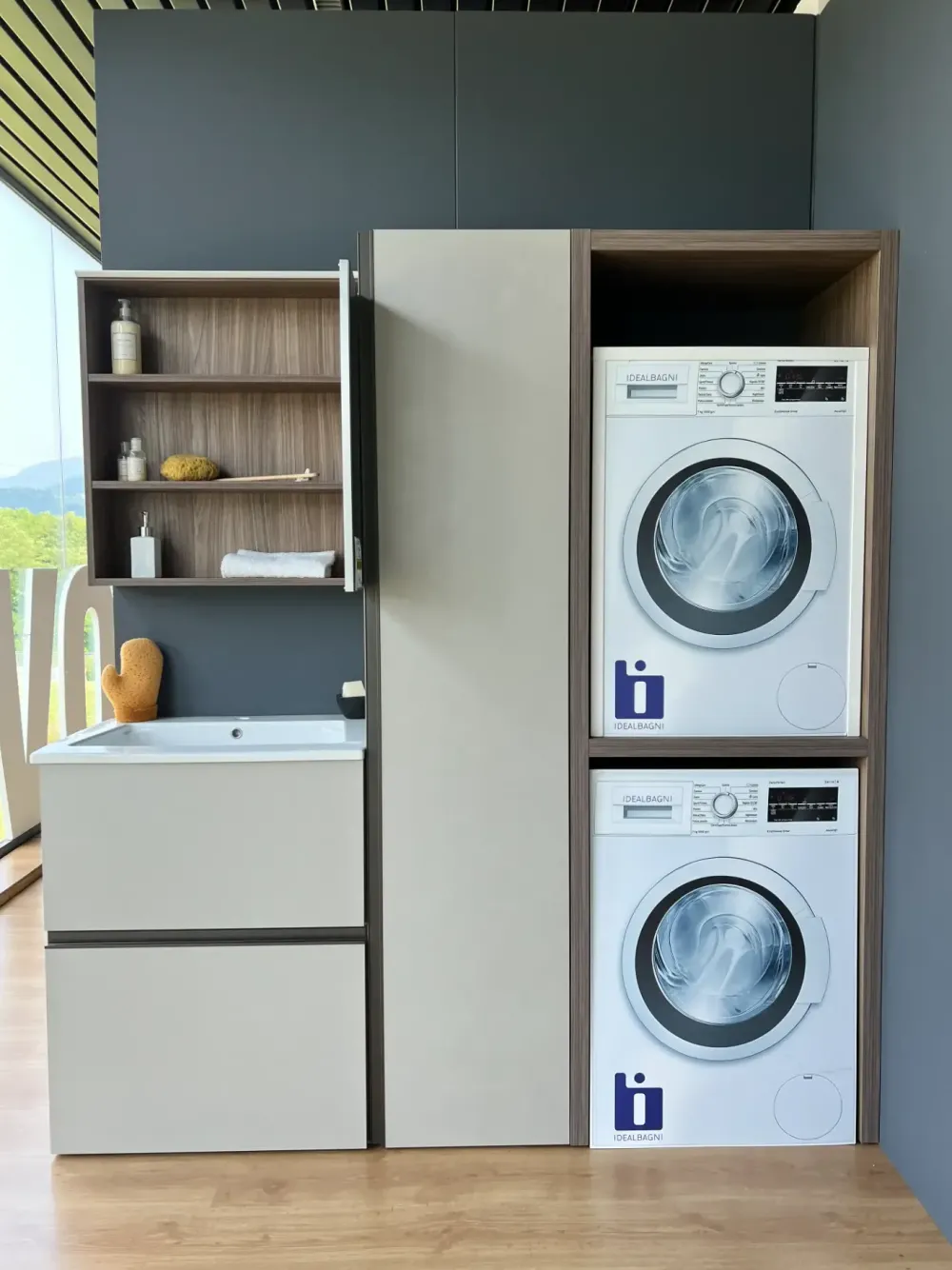 Best Mobile bagno moderno Laundry di in OFFERTA OUTLET - 40% Mobili Bagno A Terra