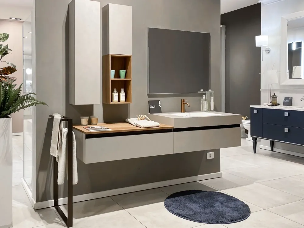 Best Mobile bagno moderno Tratto di in OFFERTA OUTLET - 30% Mobili Bagno Sospeso