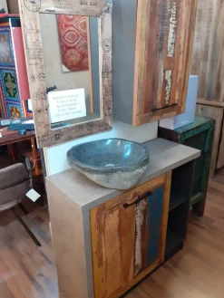 Hot Mobile bagno Mobile bagno vintage recicle industrial   con un ribasso imperdibile Mobili Bagno A Terra