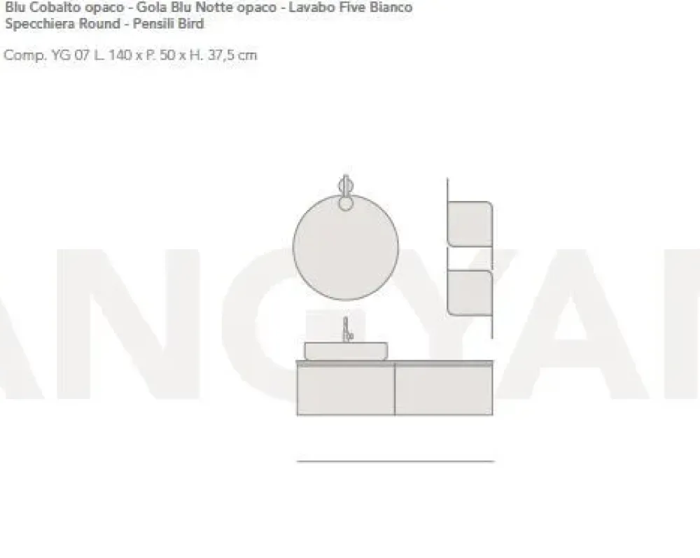 Mobile bagno Sospeso yang 7 con forte sconto^Ardeco New