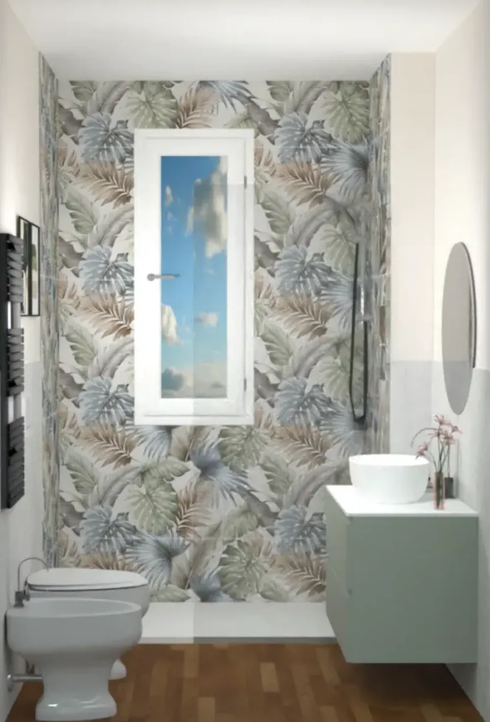 Mobile bagno sospeso Bagno verde di SCONTATO - 25%^Baxar Online