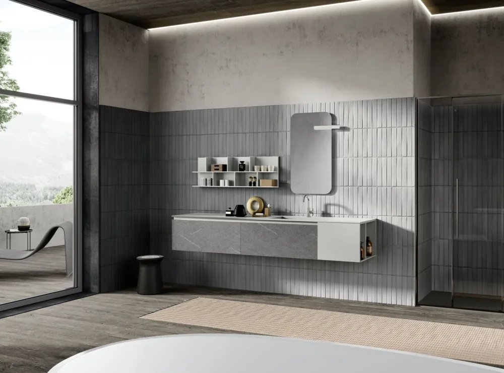 Baxar Mobile bagno Sospeso Bagno 13 system m2 a prezzo ribassato- Mobili Bagno Sospeso