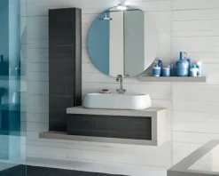 Discount Mobile bagno sospeso Bg17 , prezzo ribassato! Ideale per l'architetto. Mobili Bagno Sospeso