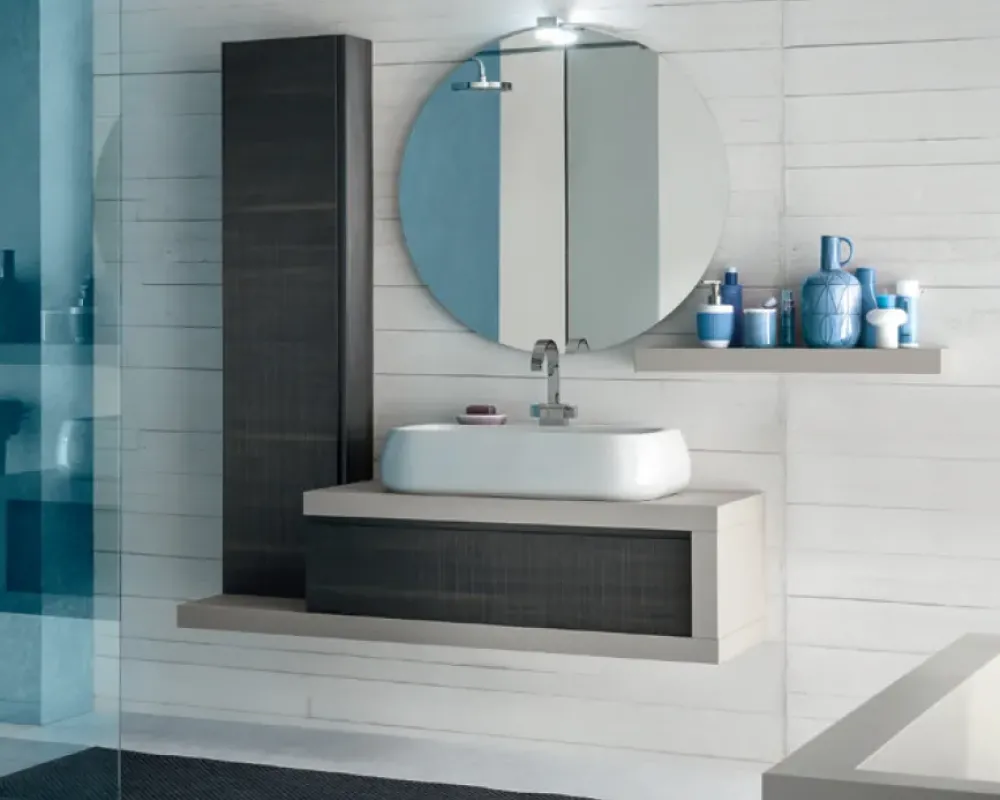 Discount Mobile bagno sospeso Bg17 , prezzo ribassato! Ideale per l'architetto. Mobili Bagno Sospeso