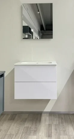 Discount Mobile bagno Sospeso Byte next 01 mobile con specchio in offerta Mobili Bagno Sospeso