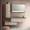 Hot Mobile bagno Sospeso Carta bianca a prezzo ribassato Mobili Bagno Sospeso