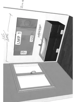 Mobile bagno sospeso Form di SCONTATO - 50%^Ideagroup Discount