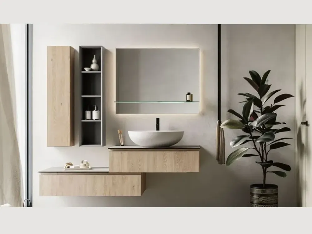 Mobile bagno sospeso Home plus 45 di SCONTATO - 23%^Arbi Outlet