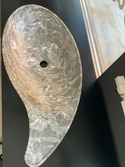 Discount Mobile bagno Sospeso Kreoo decor marmi lavabo da appoggio cashmere marmo gris saint marie a prezzi convenienti Mobili Bagno Sospeso