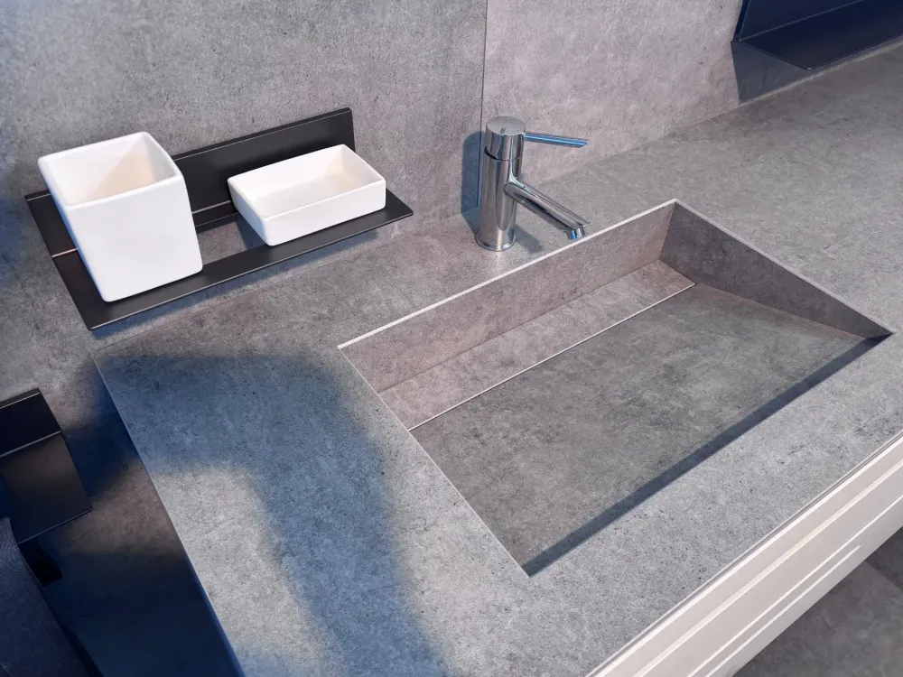 Ideal Bagni Mobile bagno Sospeso Monolith scontato - 30%- Mobili Bagno Sospeso