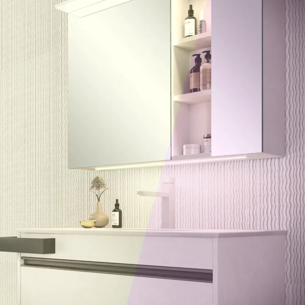 Mastella Mobile bagno Sospeso Specchio contenitore titus new a prezzo scontato- Mobili Bagno Sospeso