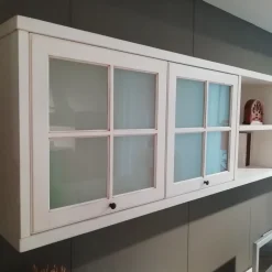 Ambienti BassanoAmbienti Bassano Mobile componibile in laccato opaco Domino a prezzo Outlet- Pareti Attrezzate