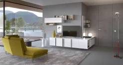 Online Mobile componibile Idea in laminato lucido in Offerta Outlet Pareti Attrezzate