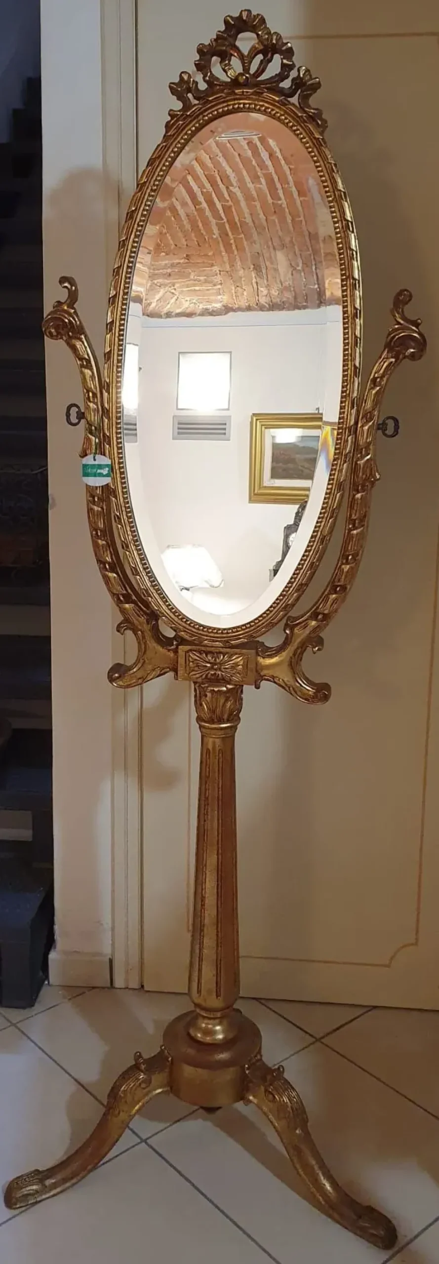 Artigianale Mobile d'epoca Specchio a bilanciere IN OFFERTA OUTLET- Antiquariato