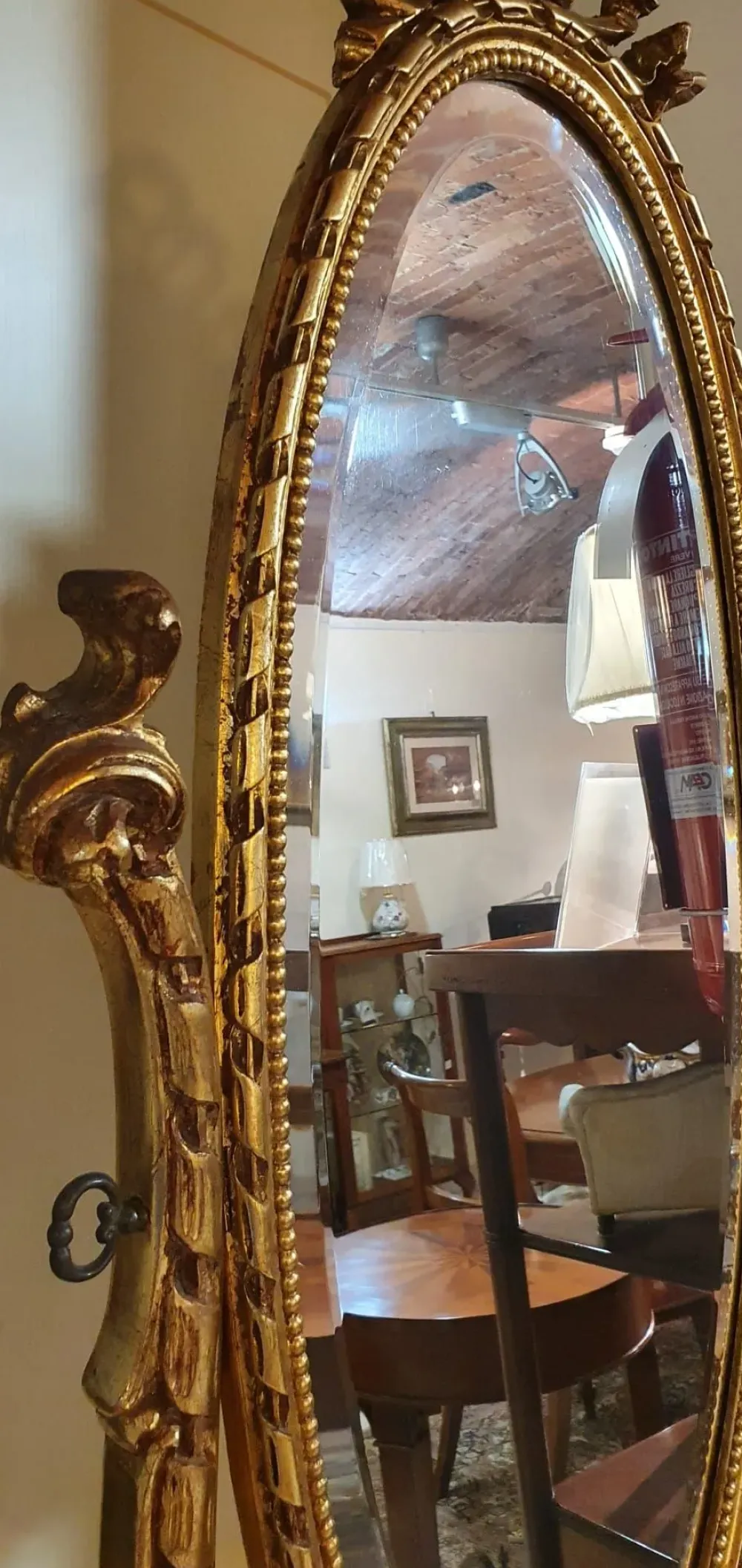 Artigianale Mobile d'epoca Specchio a bilanciere IN OFFERTA OUTLET- Antiquariato