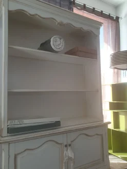 New Mobile di antiquariato Libreria lacc, argento binco IN OFFERTA OUTLET Antiquariato