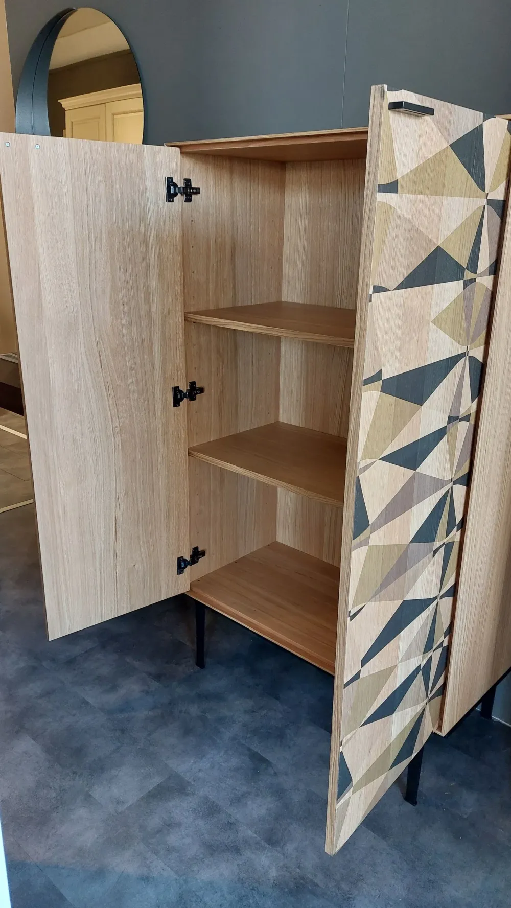 Sigerico Mobile ingresso Con maniglia modello design Losanga madia di in offerta- Mobili Ingresso