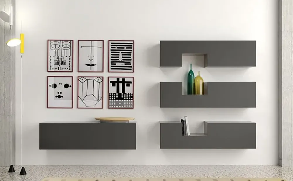 Minotti Italia Mobile ingresso design Sospeso Duedi, tredi, quattrodi di scontato- Mobili Ingresso