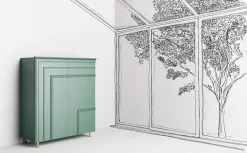 Minotti Italia Mobile ingresso design Sospeso Gessolina di scontato- Mobili Ingresso