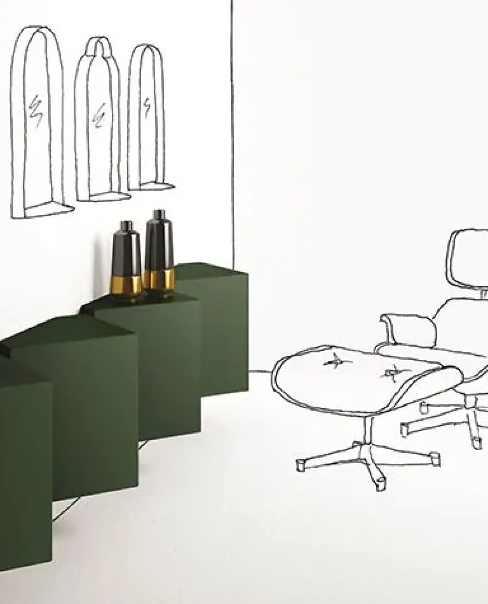 Minotti Mobile ingresso design Sospeso Ang di scontato affrettati- Mobili Ingresso