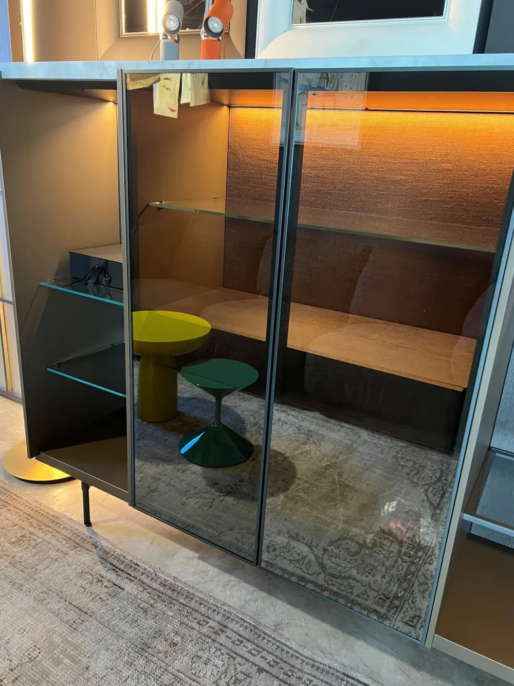 Outlet Mobile ingresso Senza maniglia modello moderno Logos di in offerta Mobili Ingresso