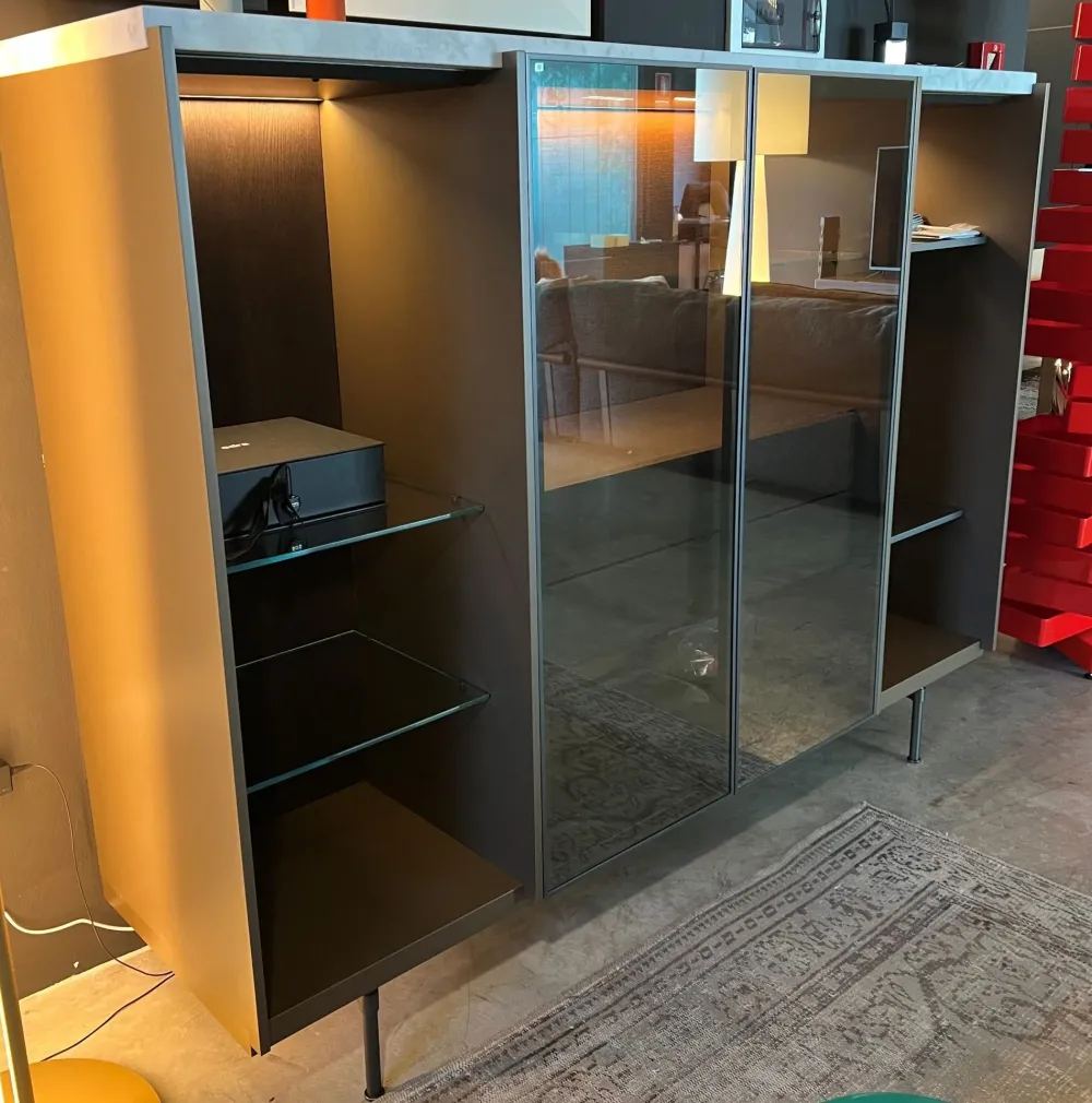 Outlet Mobile ingresso Senza maniglia modello moderno Logos di in offerta Mobili Ingresso