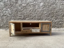 Outlet Etnico Mobile modello Mobile portatv linz stile scandinavian  2 ante 2 cassetti   porta tv di in Offerta Outlet- Porta Tv