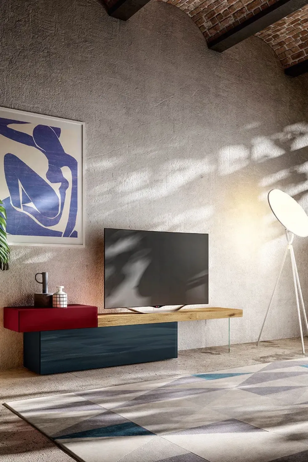 Mobile modello Tv unit 0514 porta tv di in Offerta Outlet^Lago New