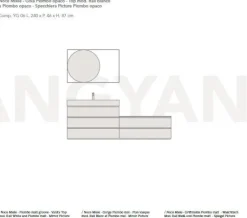 Ardeco Mobile per il bagno yang 6 con forte sconto- Mobili Bagno Sospeso