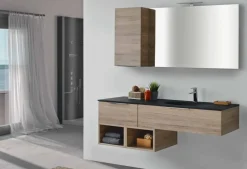 Artigianale Mobile per il bagno Composizione 5 in offerta- Mobili Bagno Sospeso