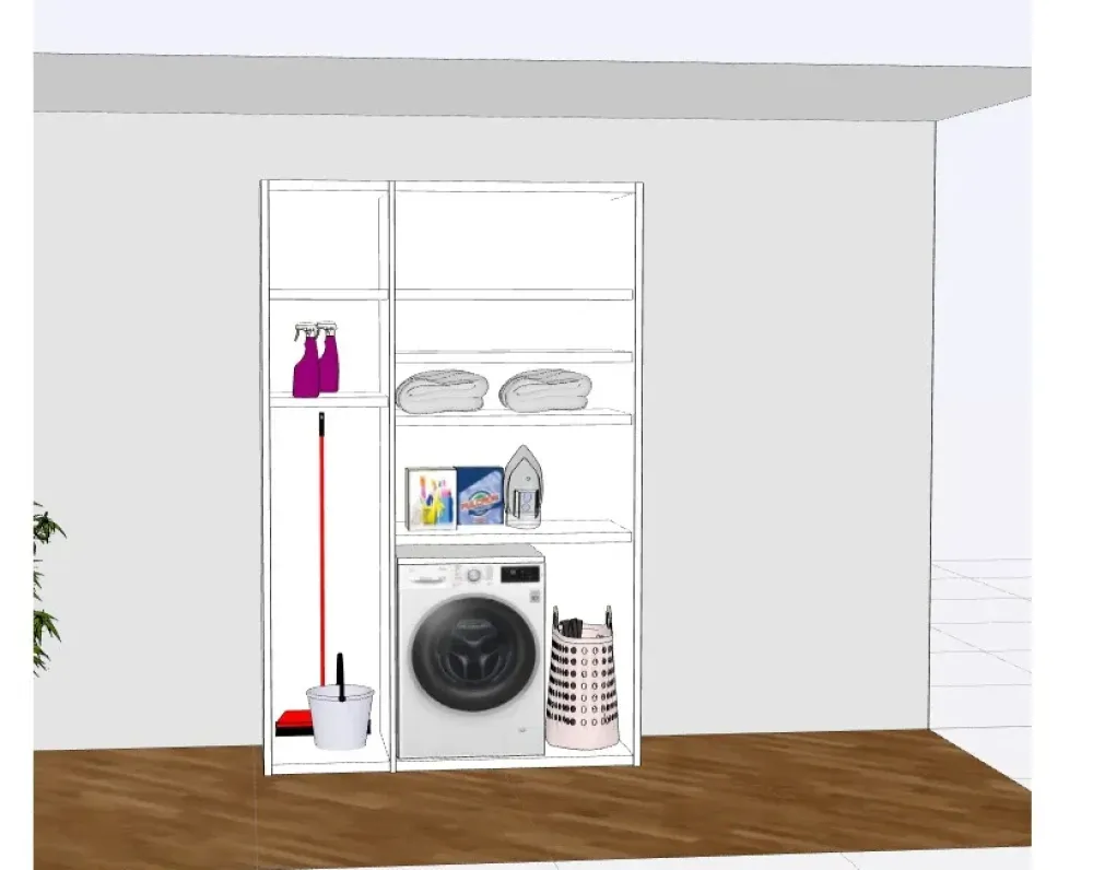 Collezione esclusiva Mobile per il bagno Armadioperlavatrice con forte sconto- Mobili Bagno Lavanderia