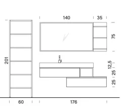 Mobile per il bagno Bg010 in offerta^Compab New