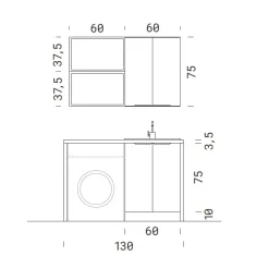 Mobile per il bagno Lab60 con forte sconto^Compab
